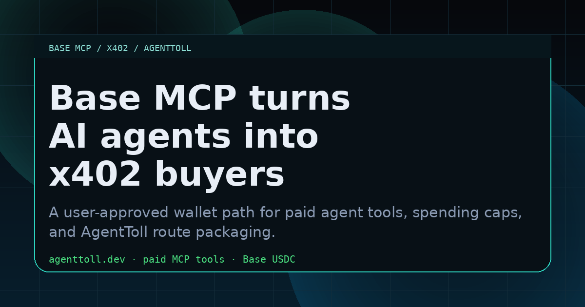 Base MCP Turns AI Agents Into x402 Buyers